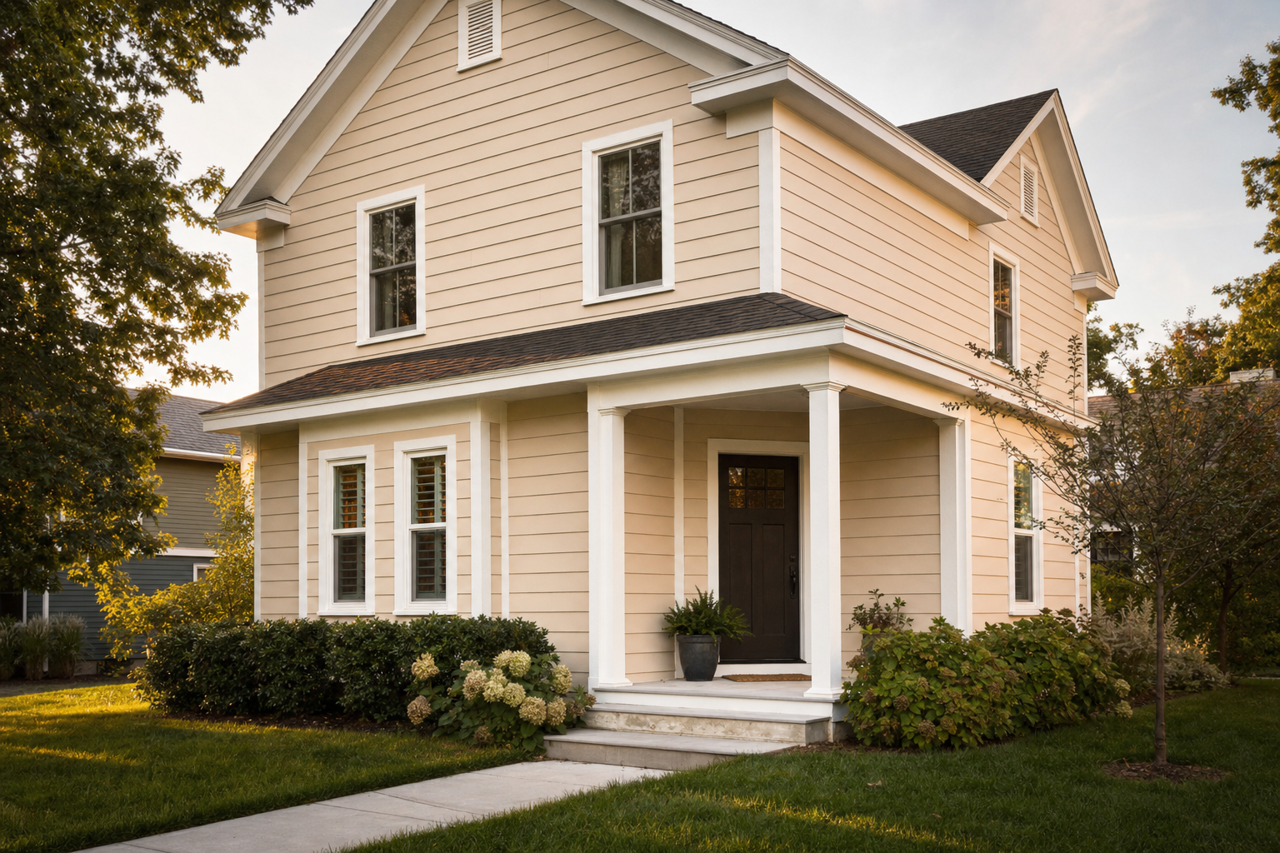 Dusty by Benjamin Moore on exterior
