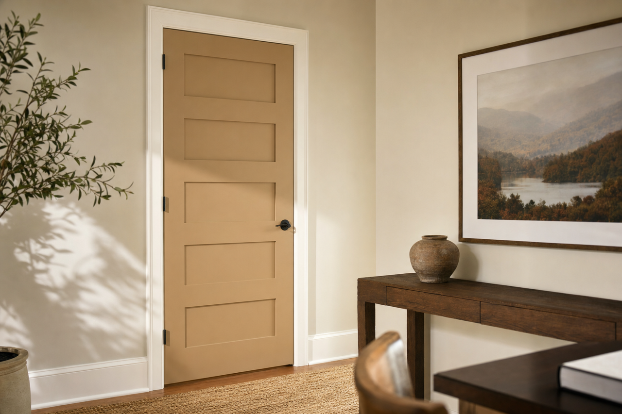 Norwester by Benjamin Moore on interior-doors
