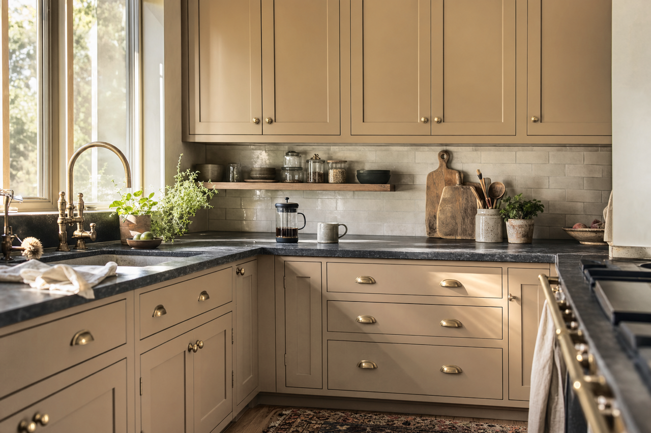 Great by Benjamin Moore on cabinets