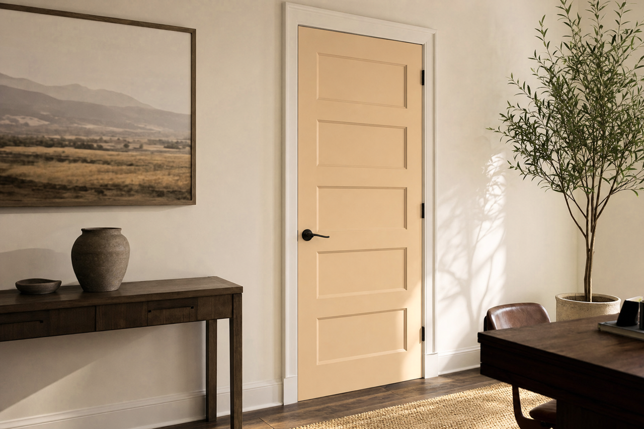 Bluffs by Benjamin Moore on interior-doors