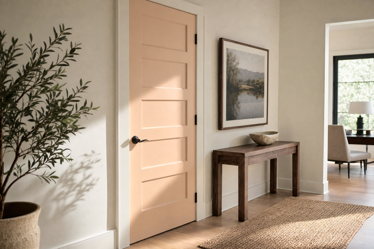 Nubuck by Benjamin Moore on interior-doors