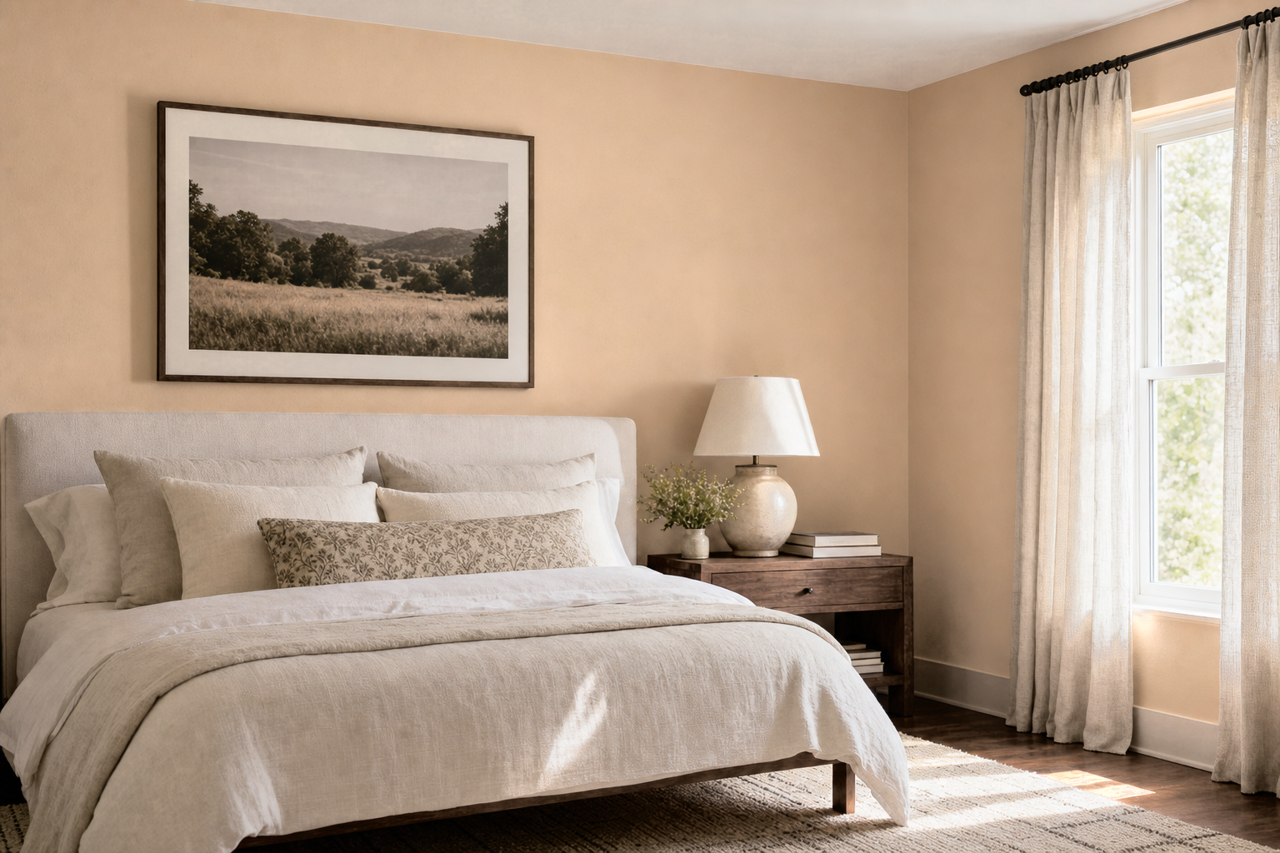 Nubuck by Benjamin Moore on interiors