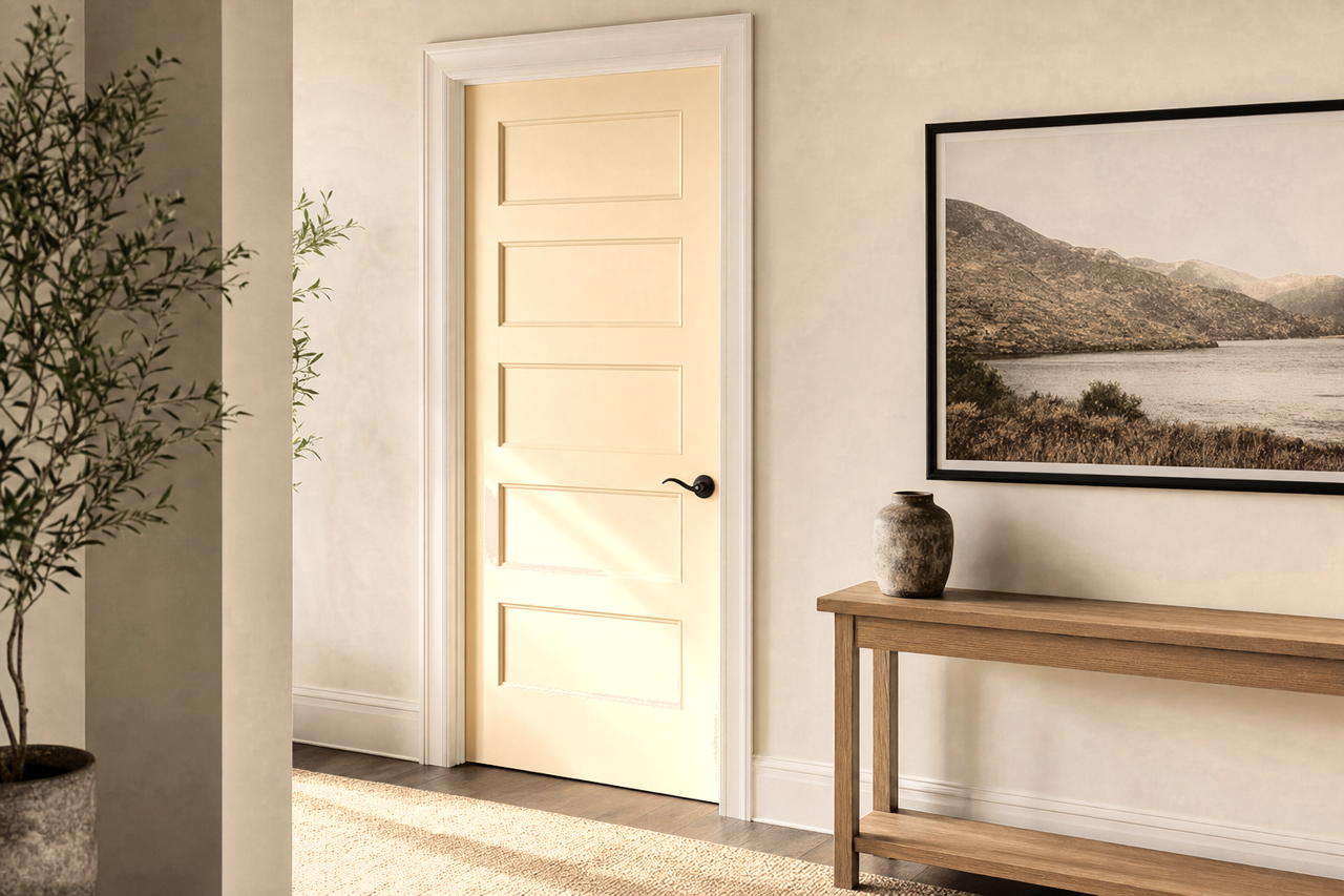Sea by Benjamin Moore on interior-doors