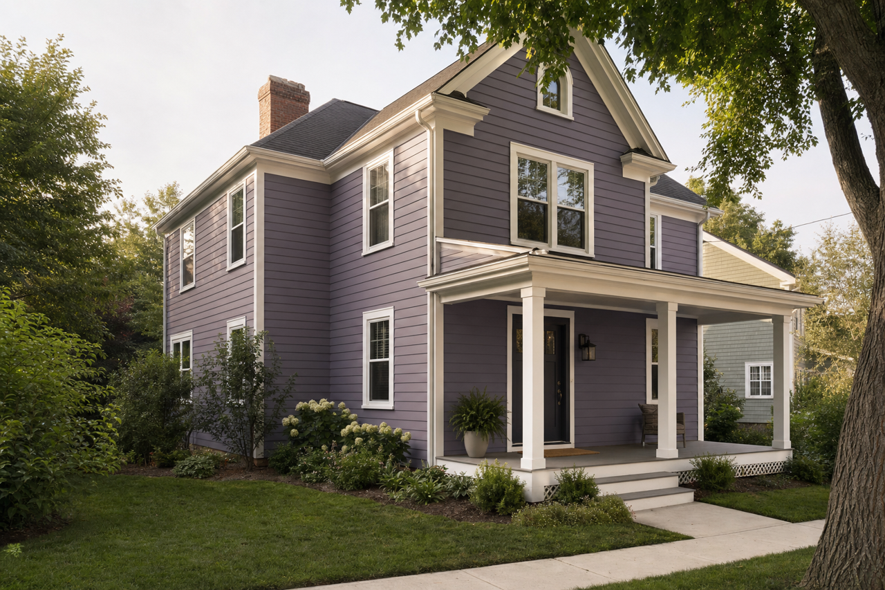 Nightfall by Benjamin Moore on exterior