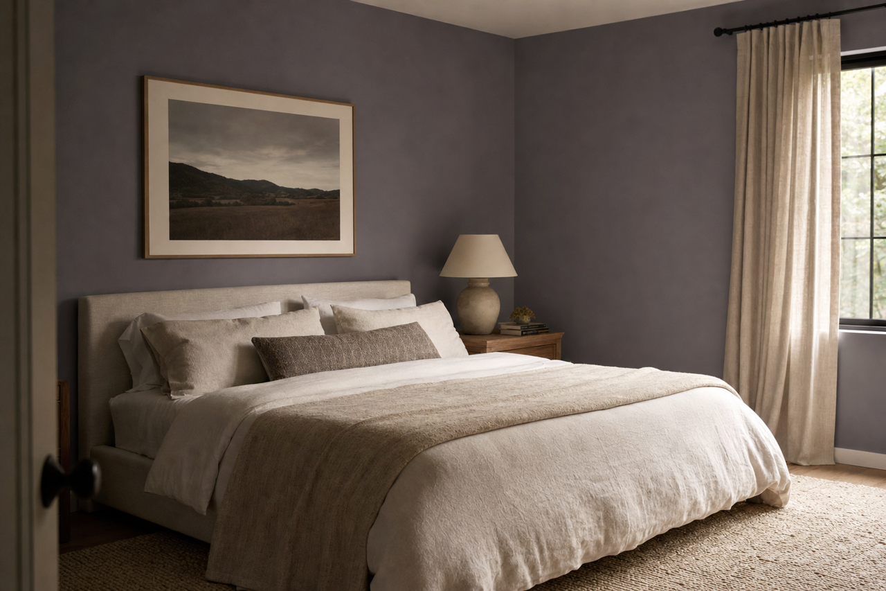 Nightfall by Benjamin Moore on interiors