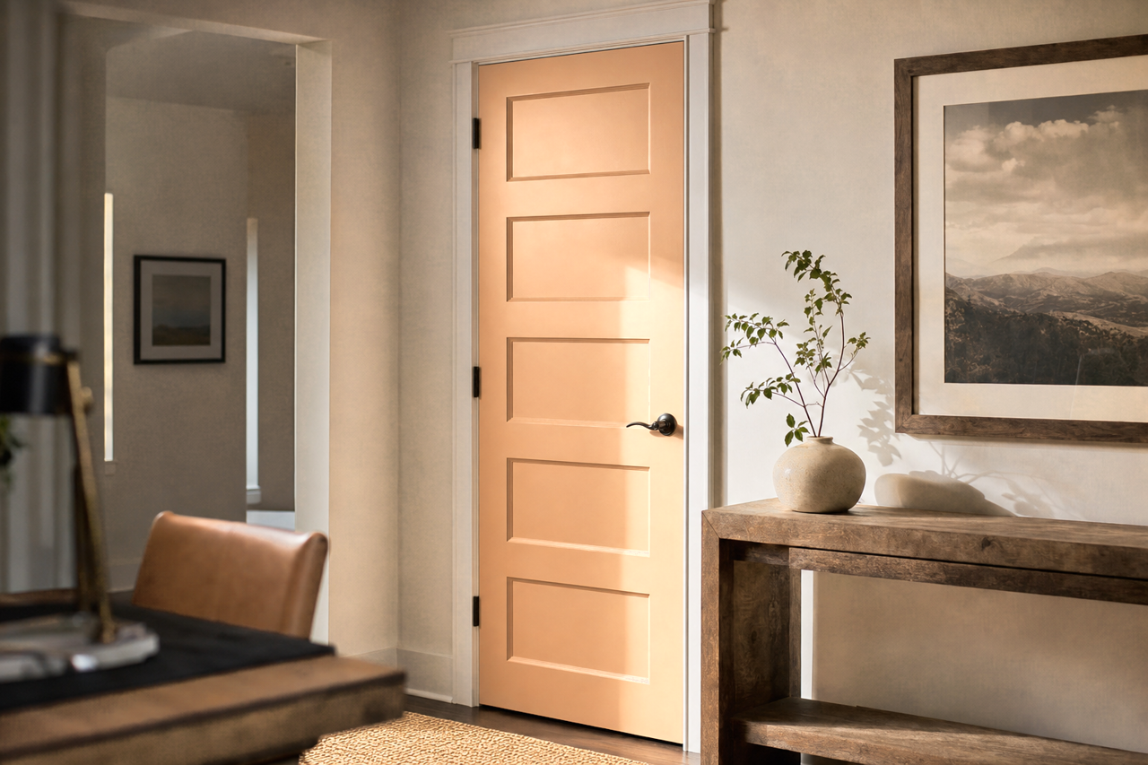 Toffee by Benjamin Moore on interior-doors