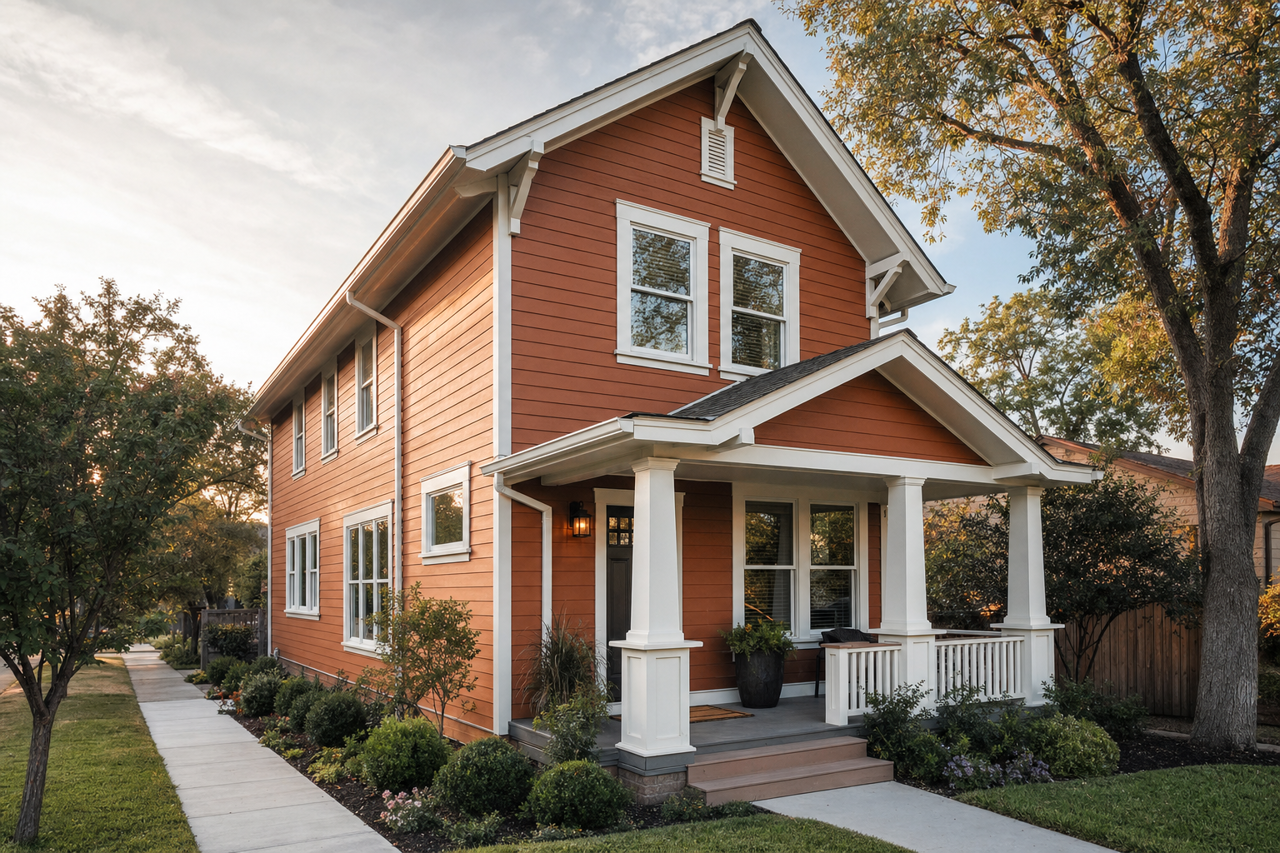 Rusty by Benjamin Moore on exterior