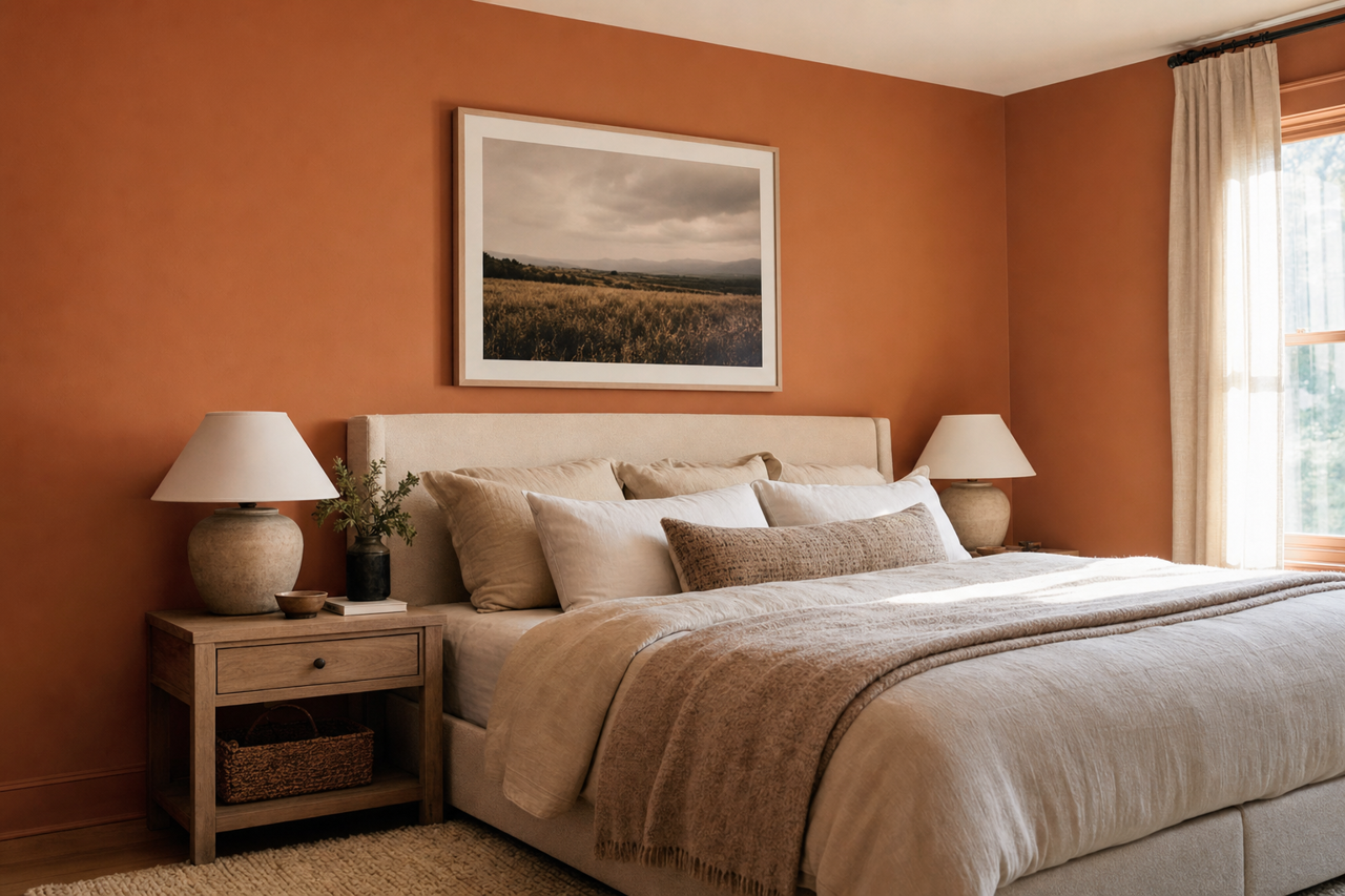 Rusty by Benjamin Moore on interiors