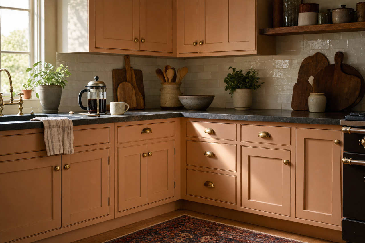 Boulevard by Benjamin Moore on cabinets