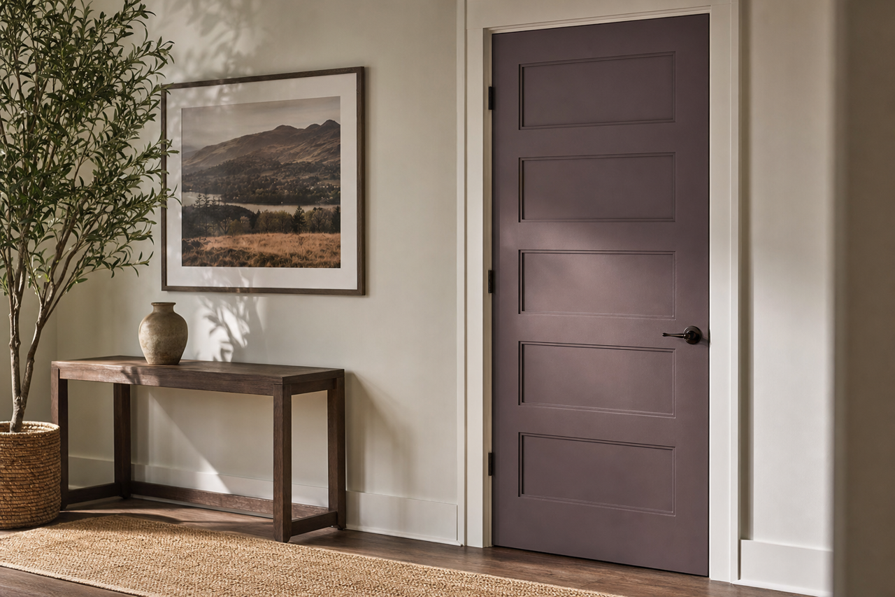 Camelot by Benjamin Moore on interior-doors