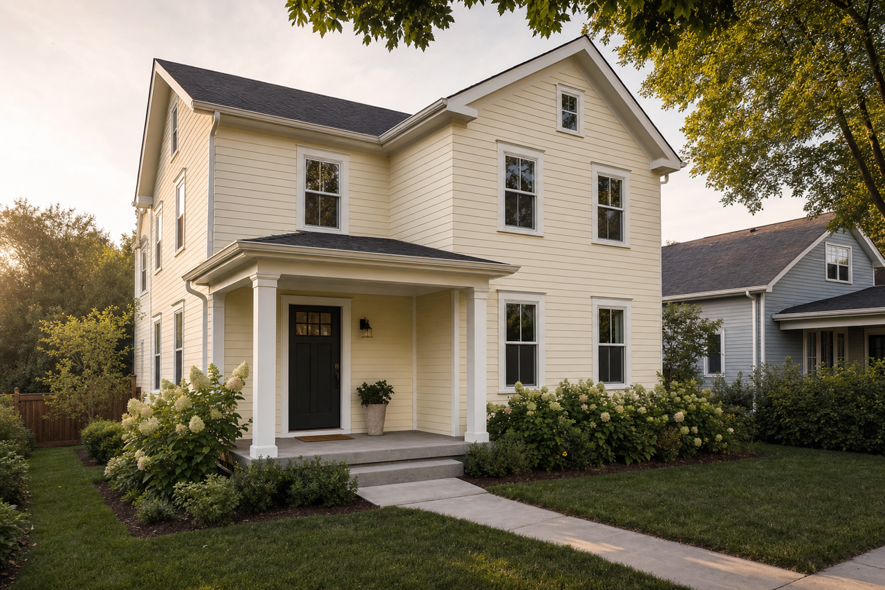 Cloud by Benjamin Moore on exterior
