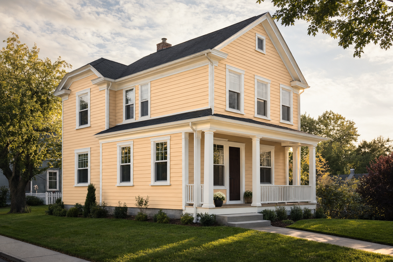 Boardwalk by Benjamin Moore on exterior