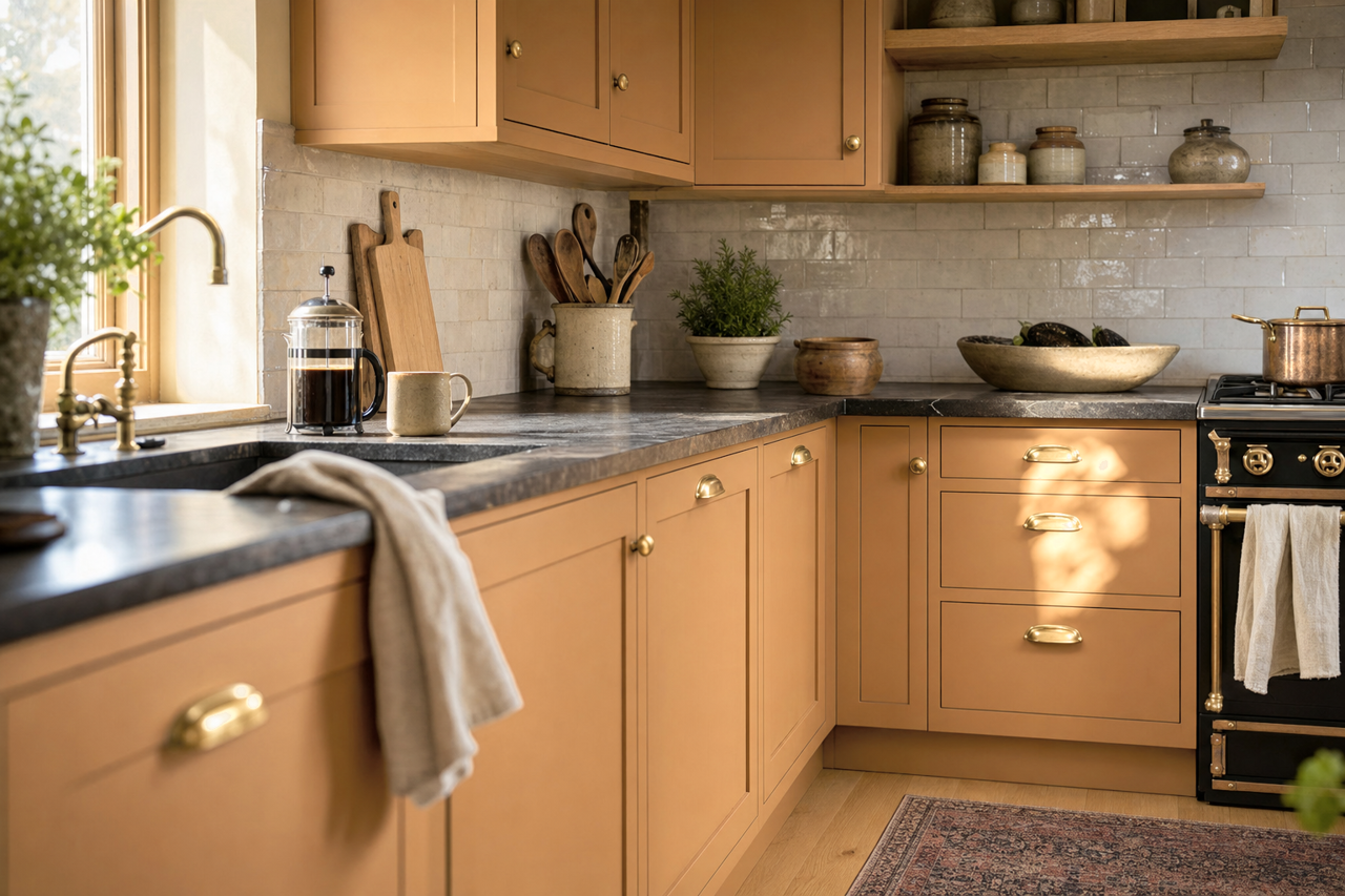 Maple by Benjamin Moore on cabinets
