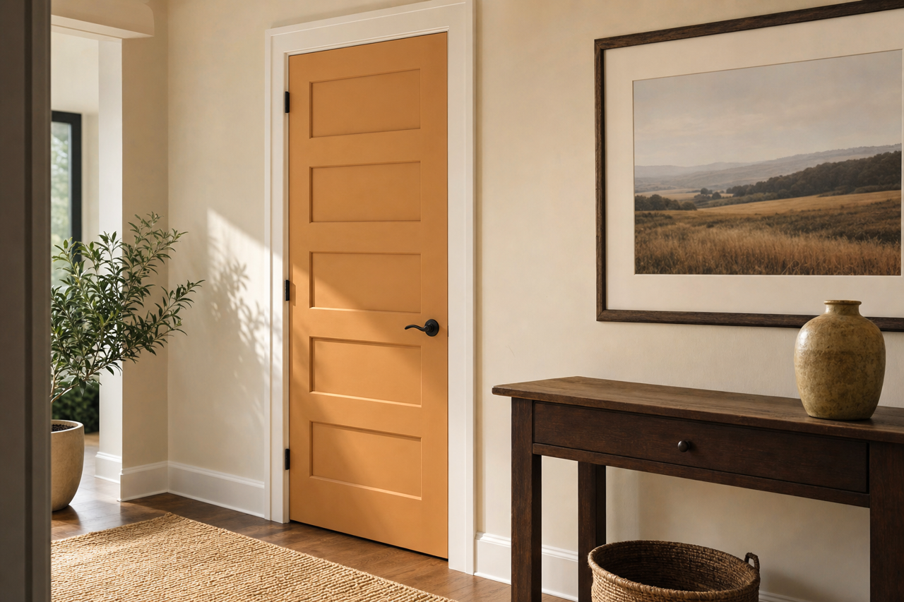 Maple by Benjamin Moore on interior-doors
