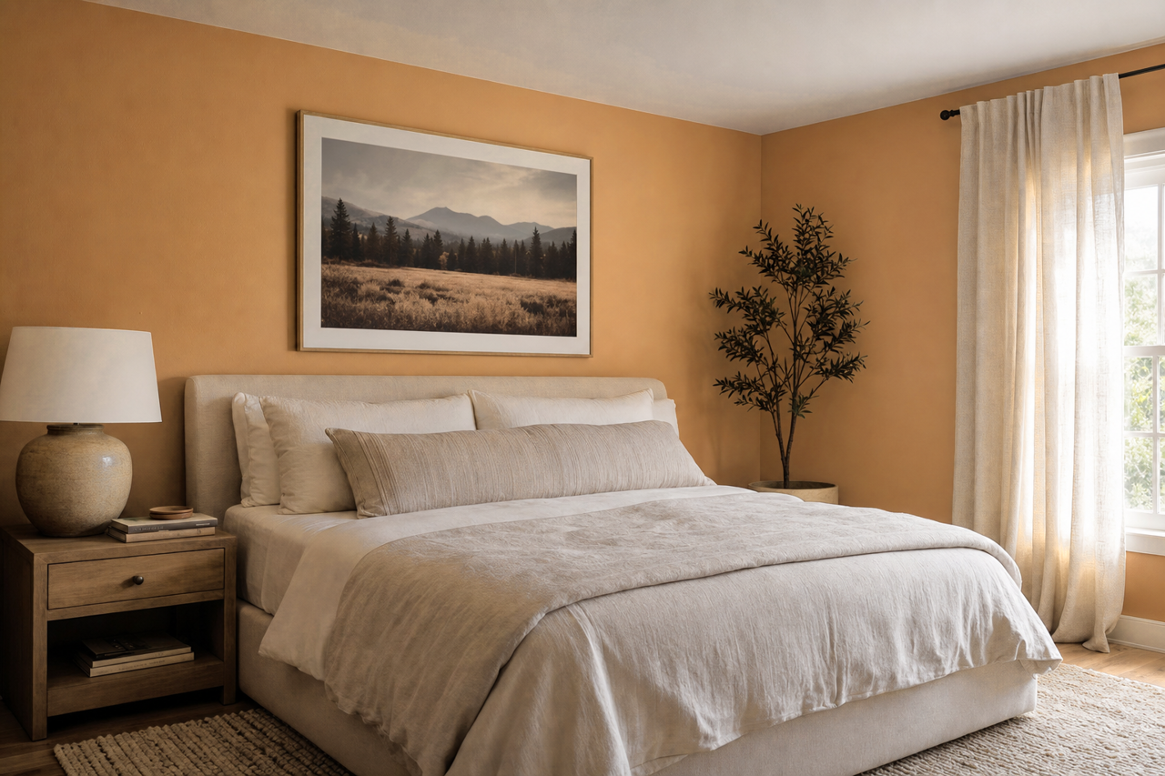 Maple by Benjamin Moore on interiors