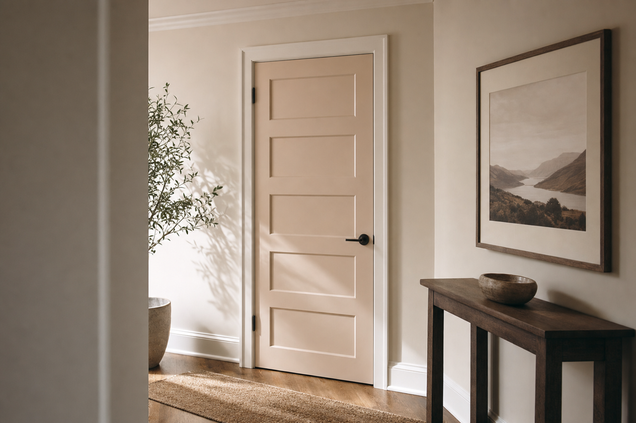 Old by Benjamin Moore on interior-doors