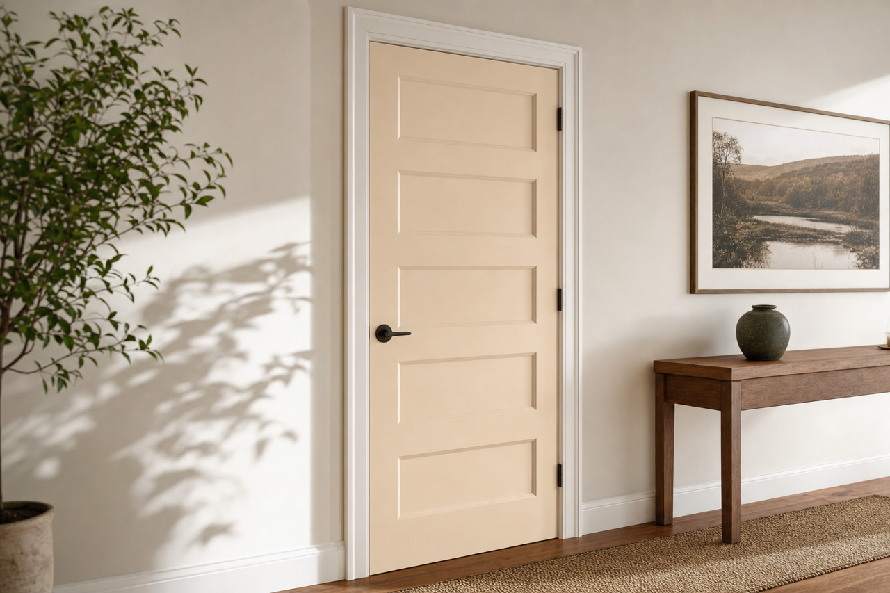 Ice by Benjamin Moore on interior-doors