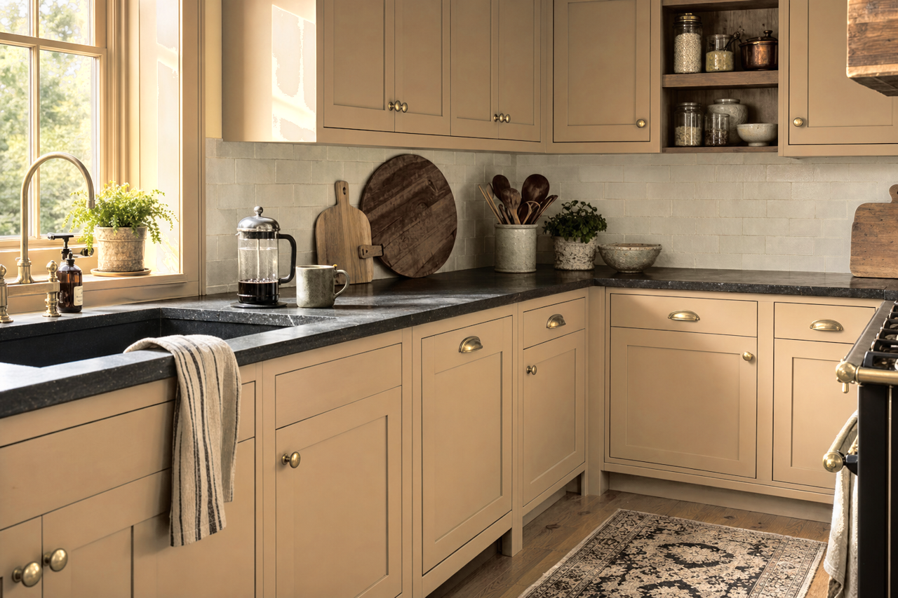 Capilano by Benjamin Moore on cabinets