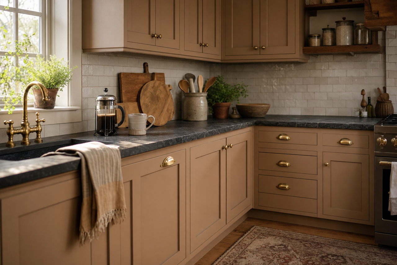 Cabot by Benjamin Moore on cabinets