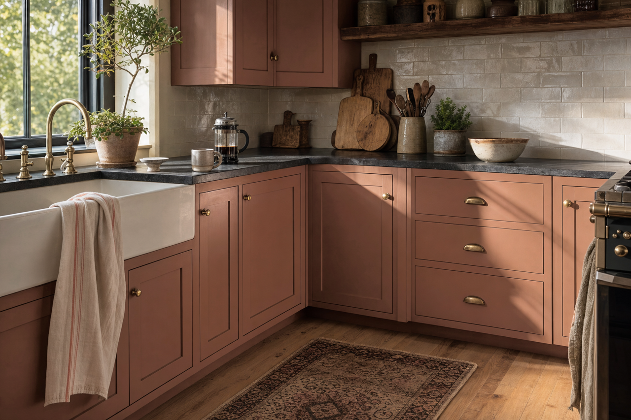 Hot by Benjamin Moore on cabinets