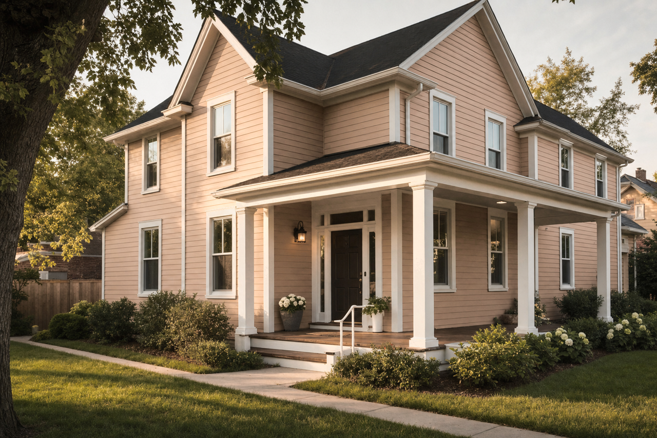Tiramisu by Benjamin Moore on exterior