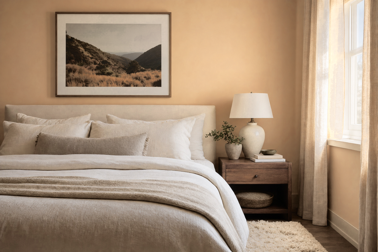 Biscotti by Benjamin Moore on interiors