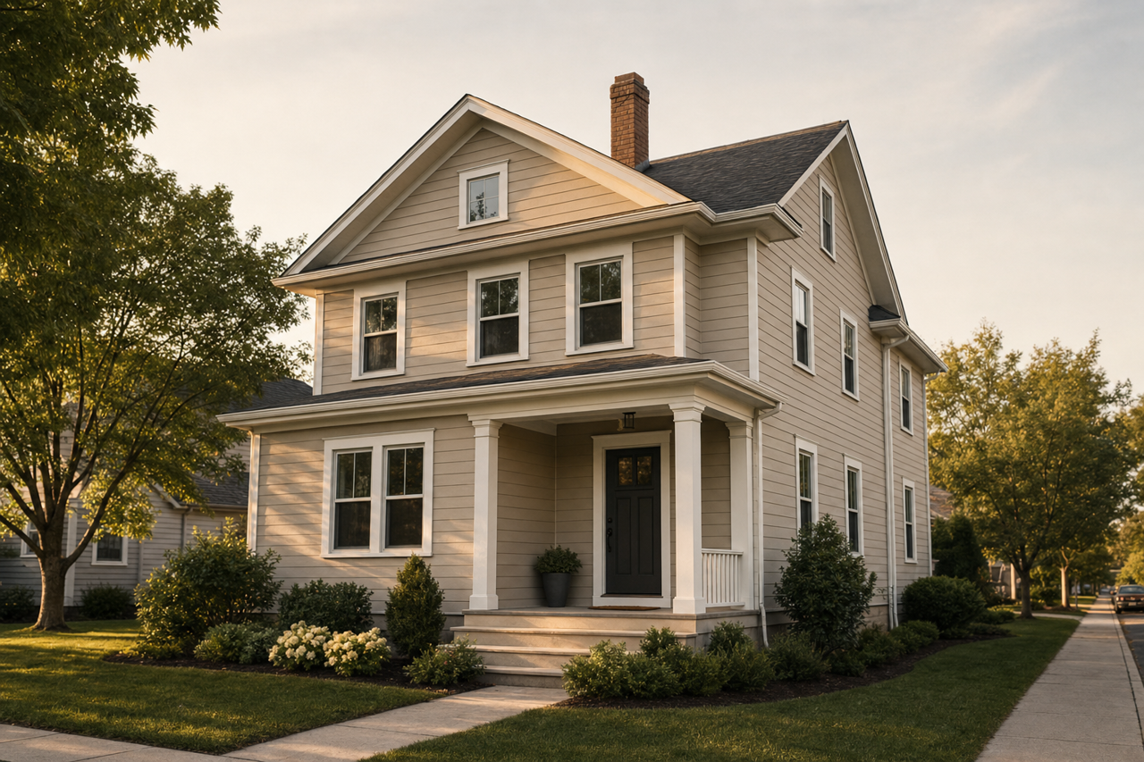 Stone by Benjamin Moore on exterior