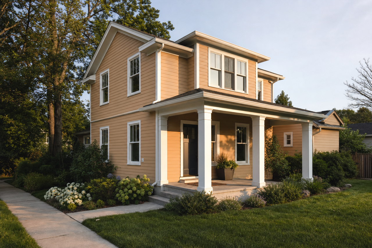 Ranchwood by Benjamin Moore on exterior