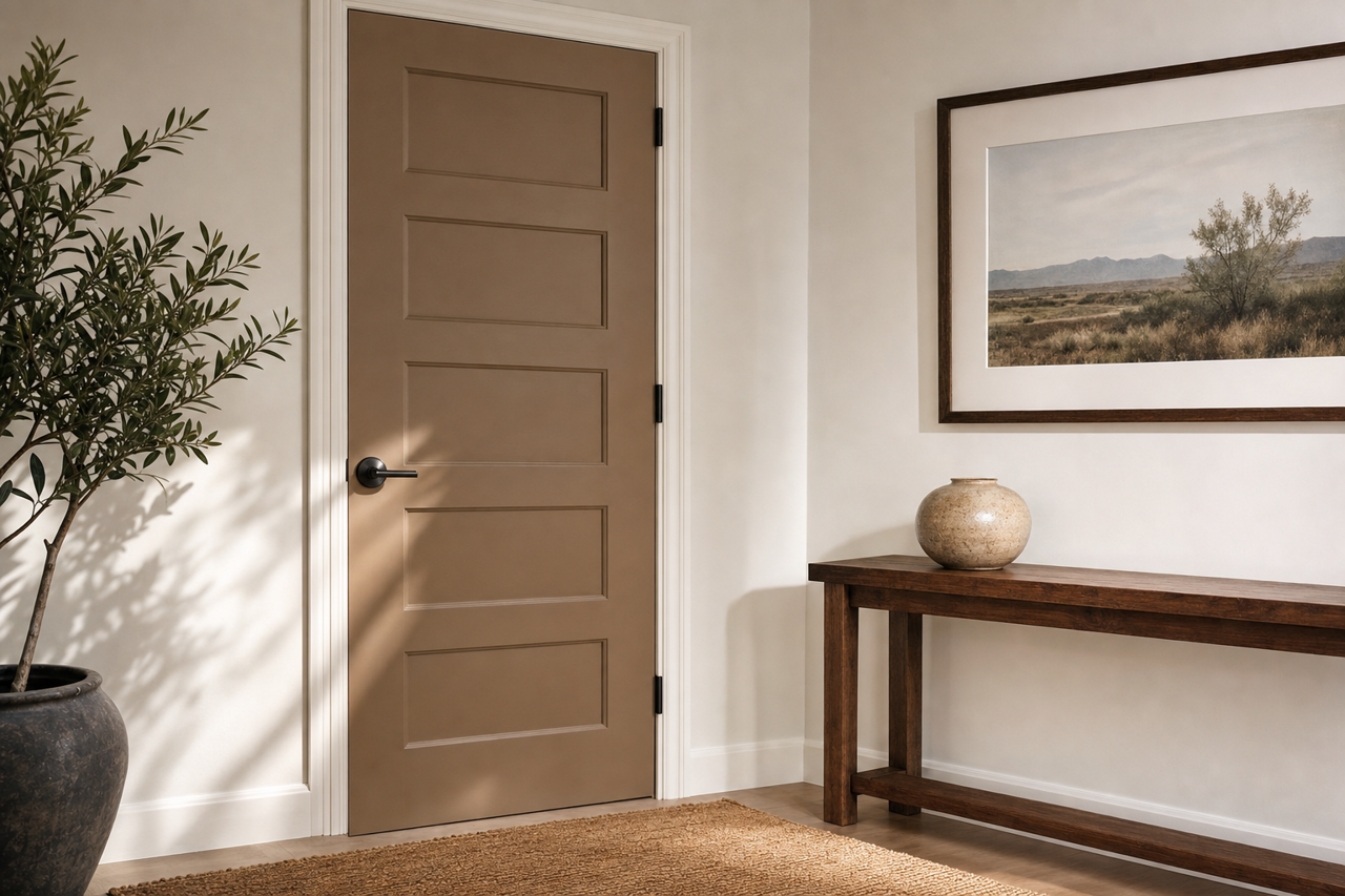Buckhorn by Benjamin Moore on interior-doors