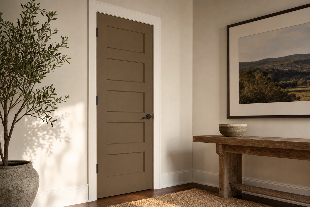 Marshlands by Benjamin Moore on interior-doors