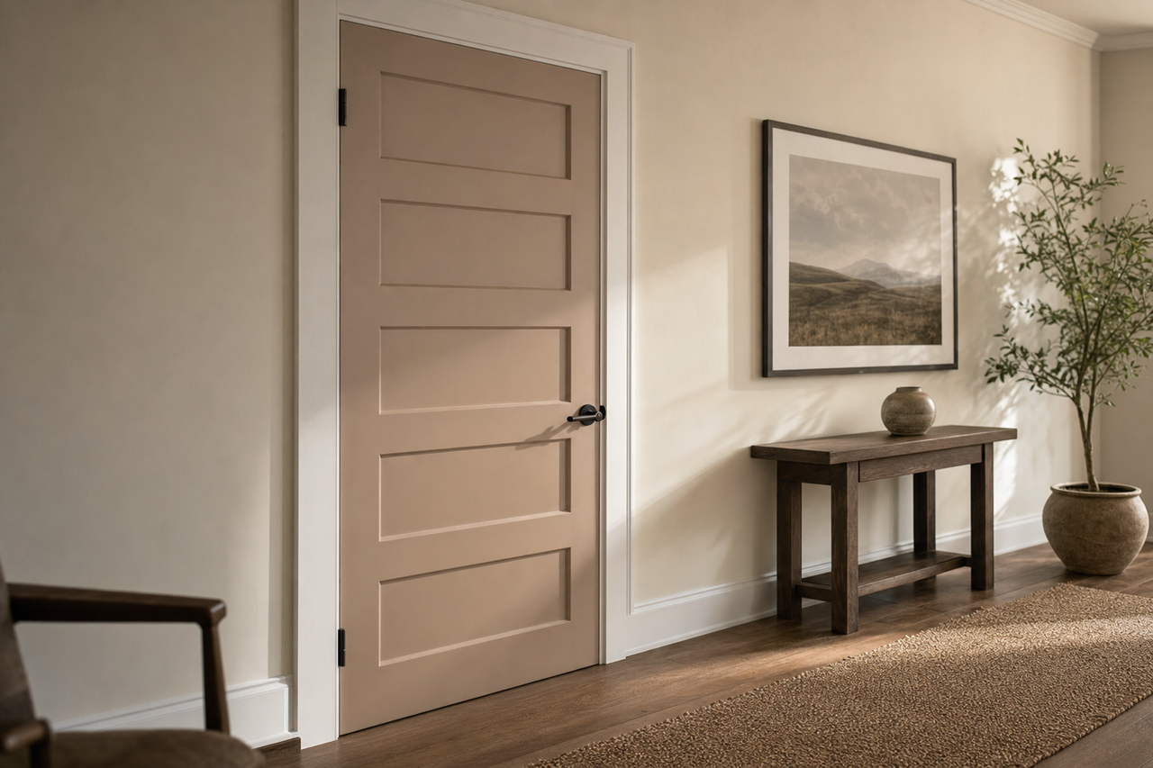 Hiking by Benjamin Moore on interior-doors