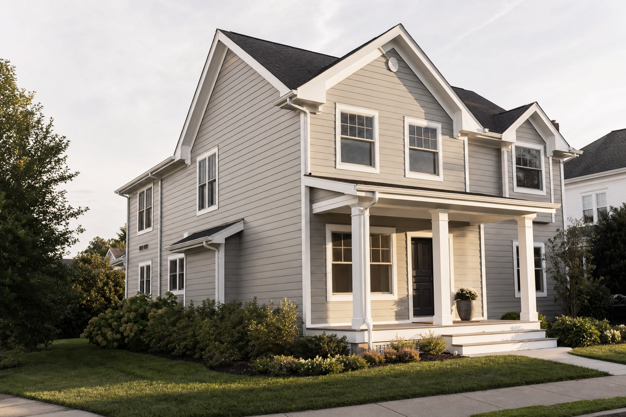 Escarpment by Benjamin Moore on exterior