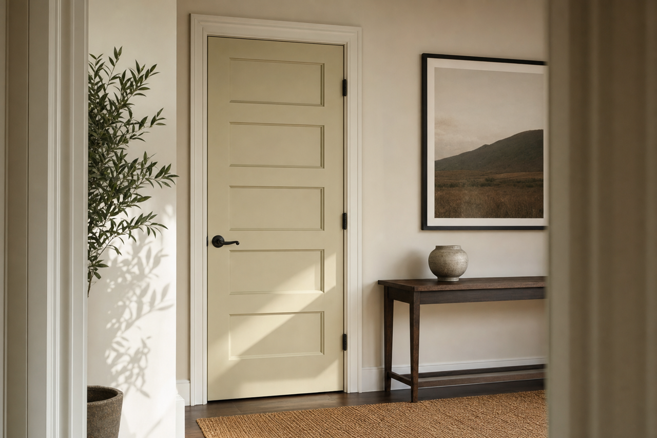 Florentine by Benjamin Moore on interior-doors