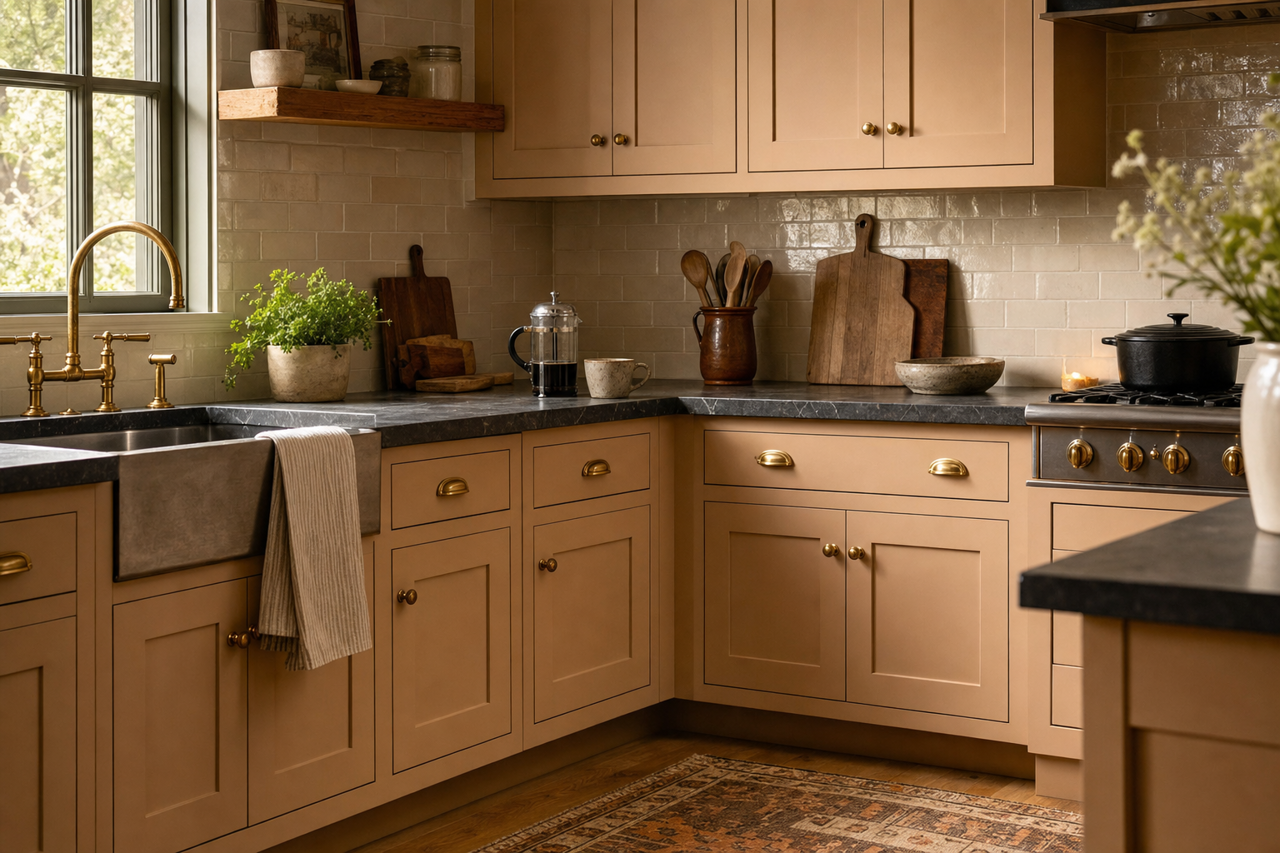 Brandon by Benjamin Moore on cabinets