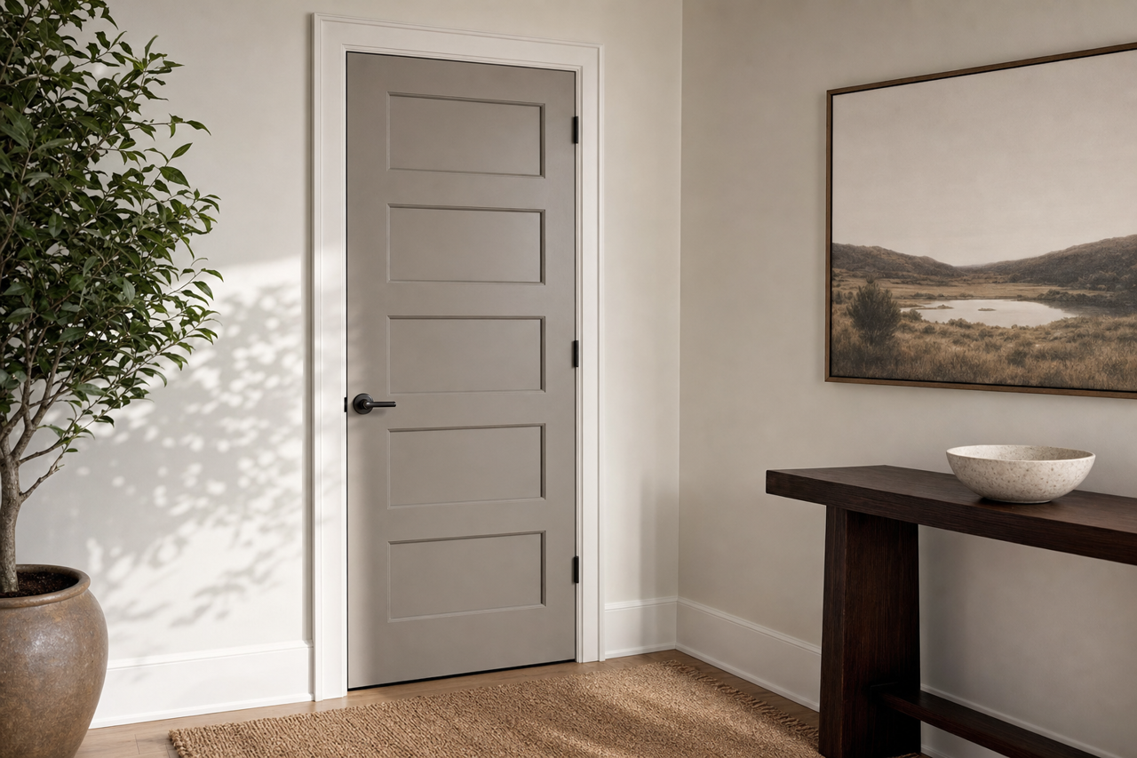 Metropolis by Benjamin Moore on interior-doors