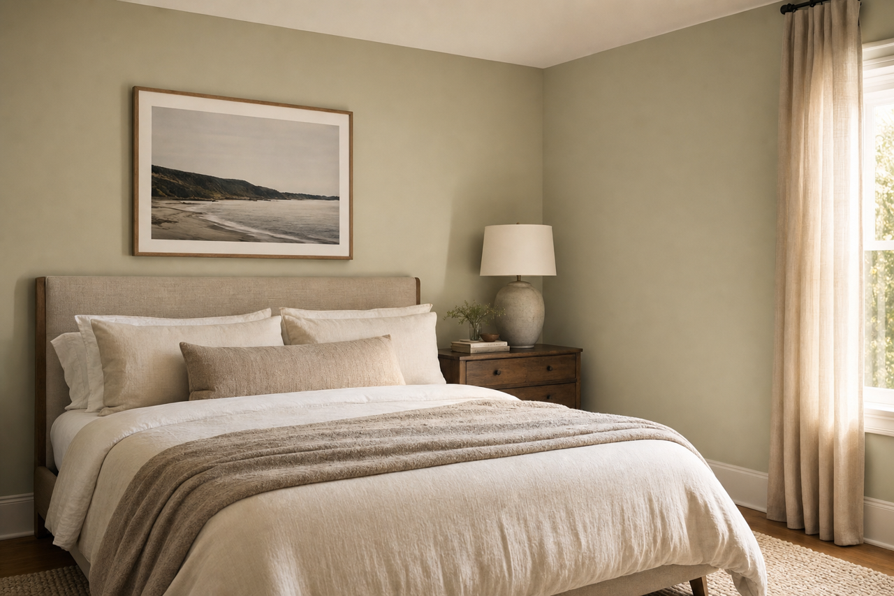 October by Benjamin Moore on interiors
