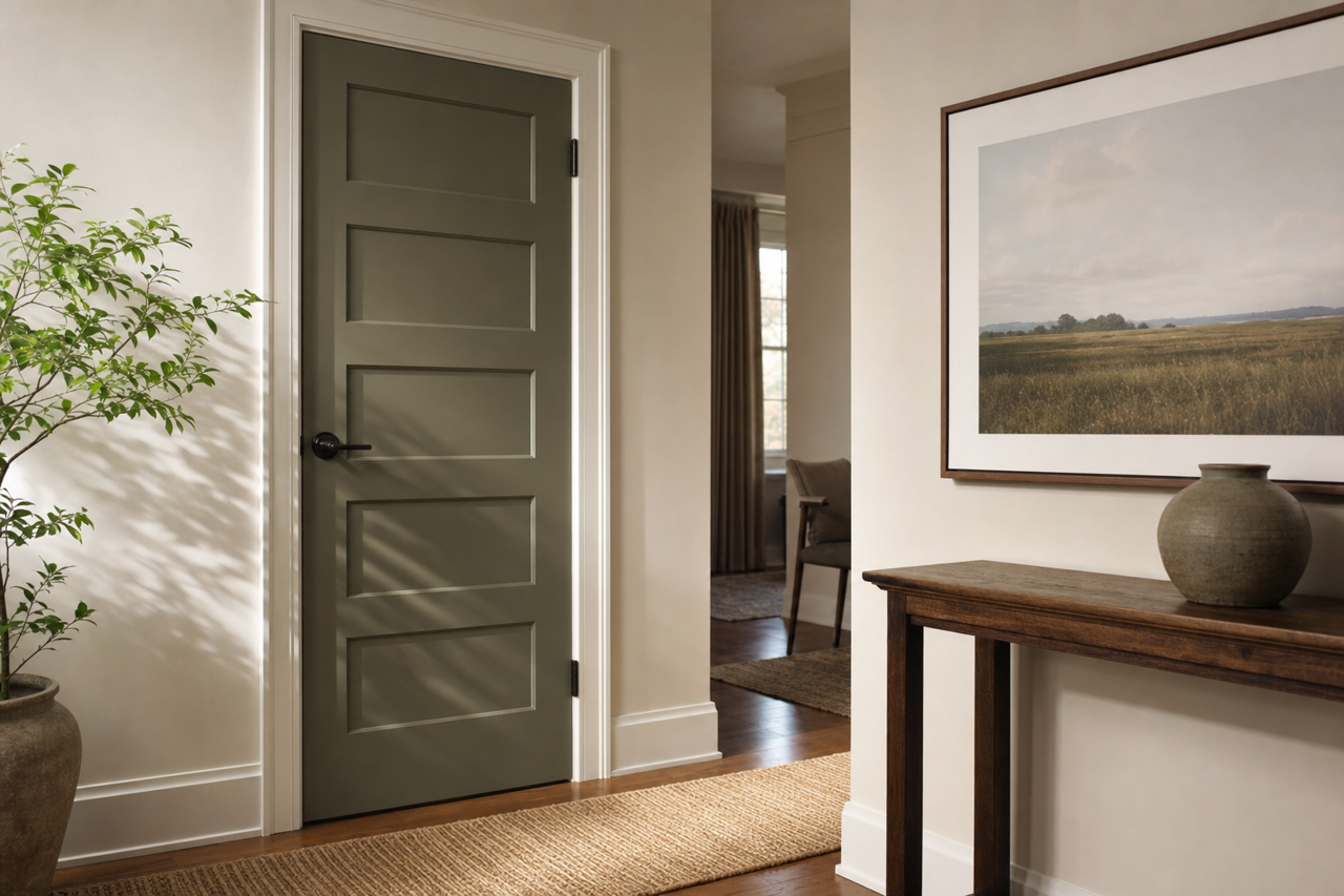 Forest by Benjamin Moore on interior-doors