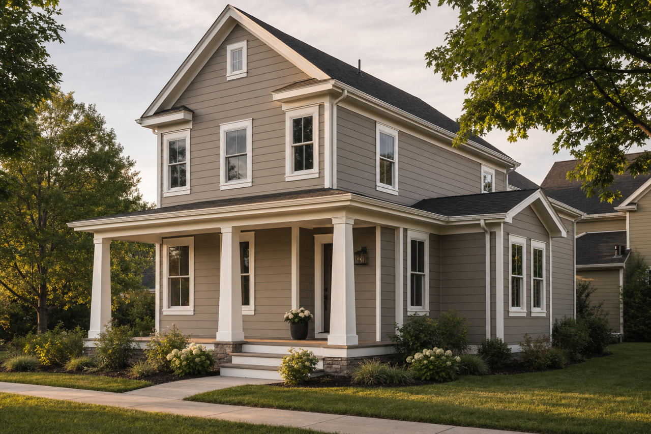 Barnboard by Benjamin Moore on exterior