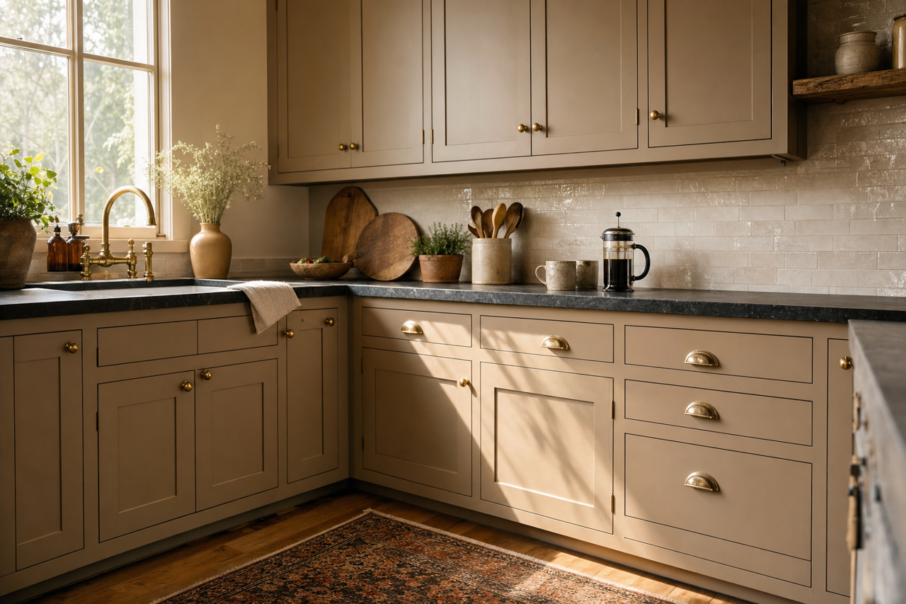 Nordic by Benjamin Moore on cabinets