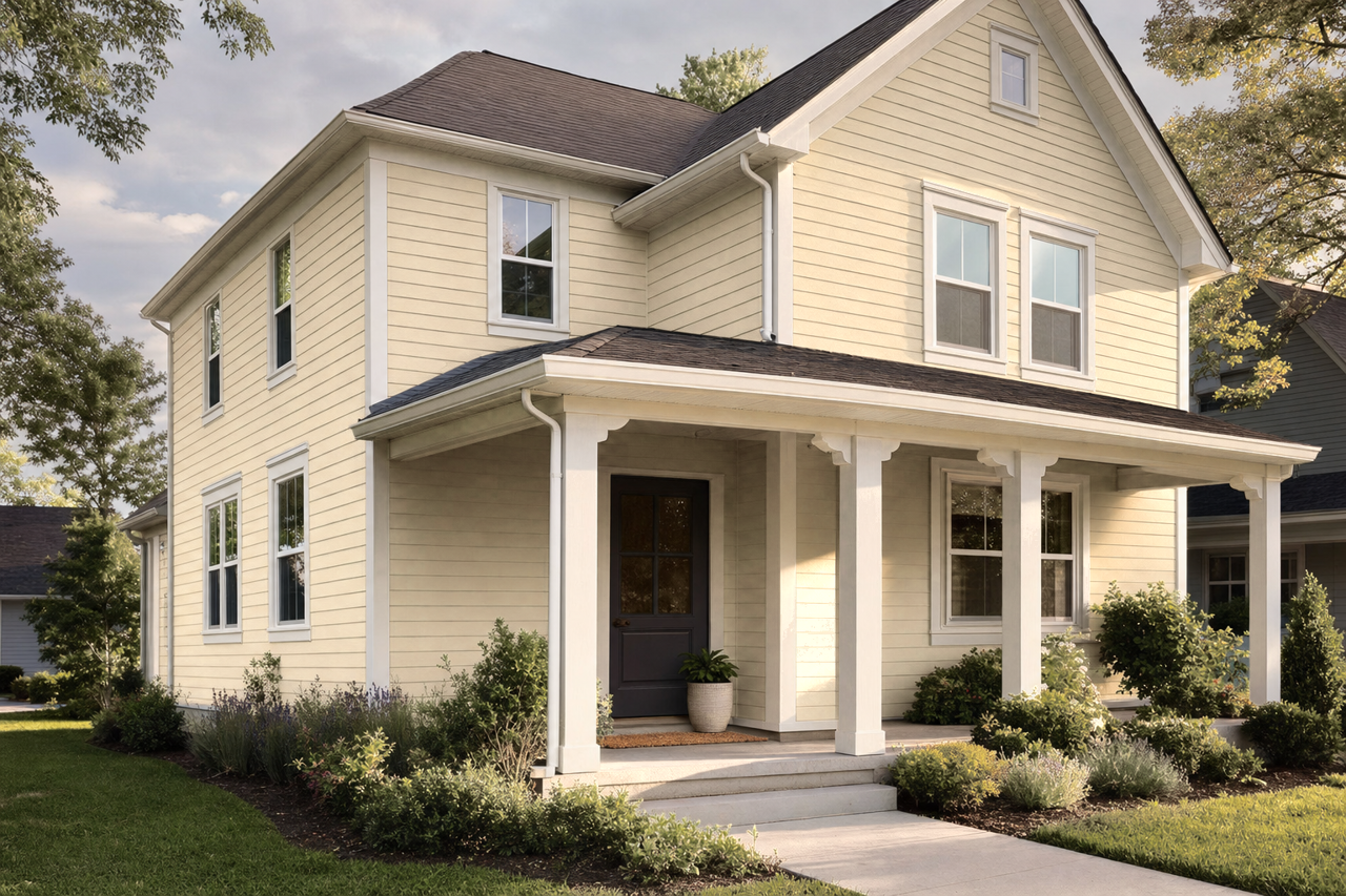Hemp by Benjamin Moore on exterior