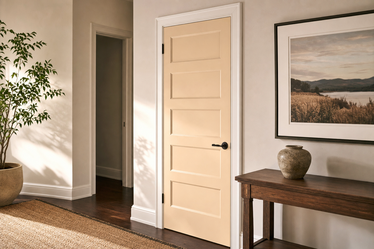 Brandy by Benjamin Moore on interior-doors