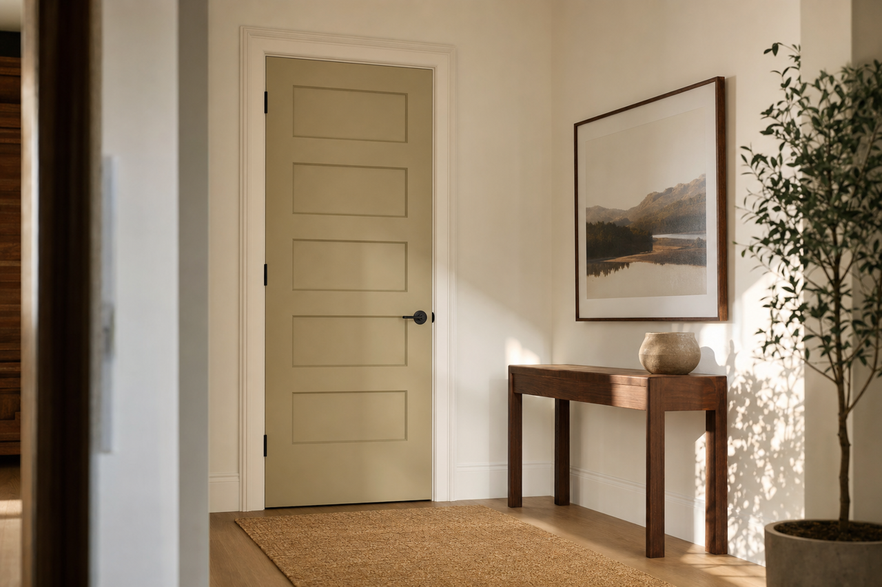 Stanley by Benjamin Moore on interior-doors