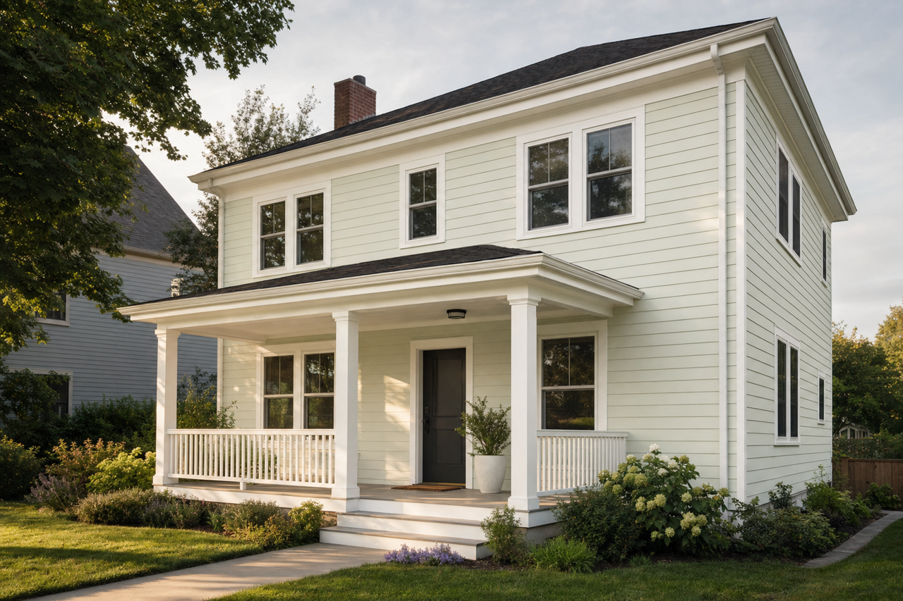 Dewdrop by Benjamin Moore on exterior