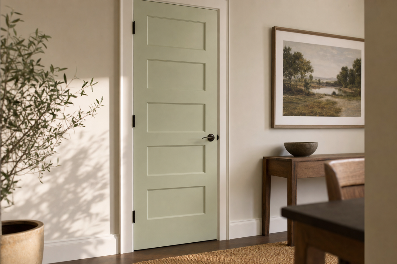 Tea by Benjamin Moore on interior-doors