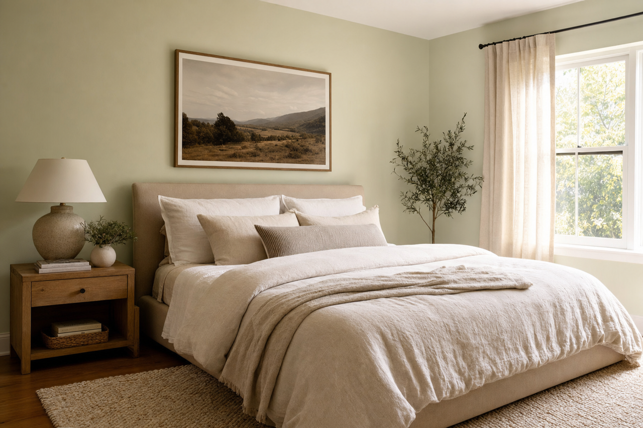 Tea by Benjamin Moore on interiors