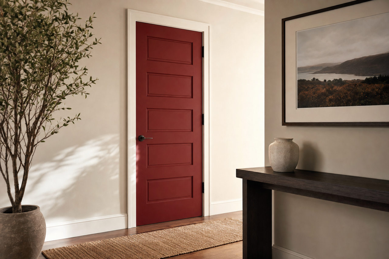Sundried by Benjamin Moore on interior-doors