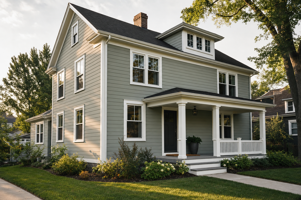 High by Benjamin Moore on exterior