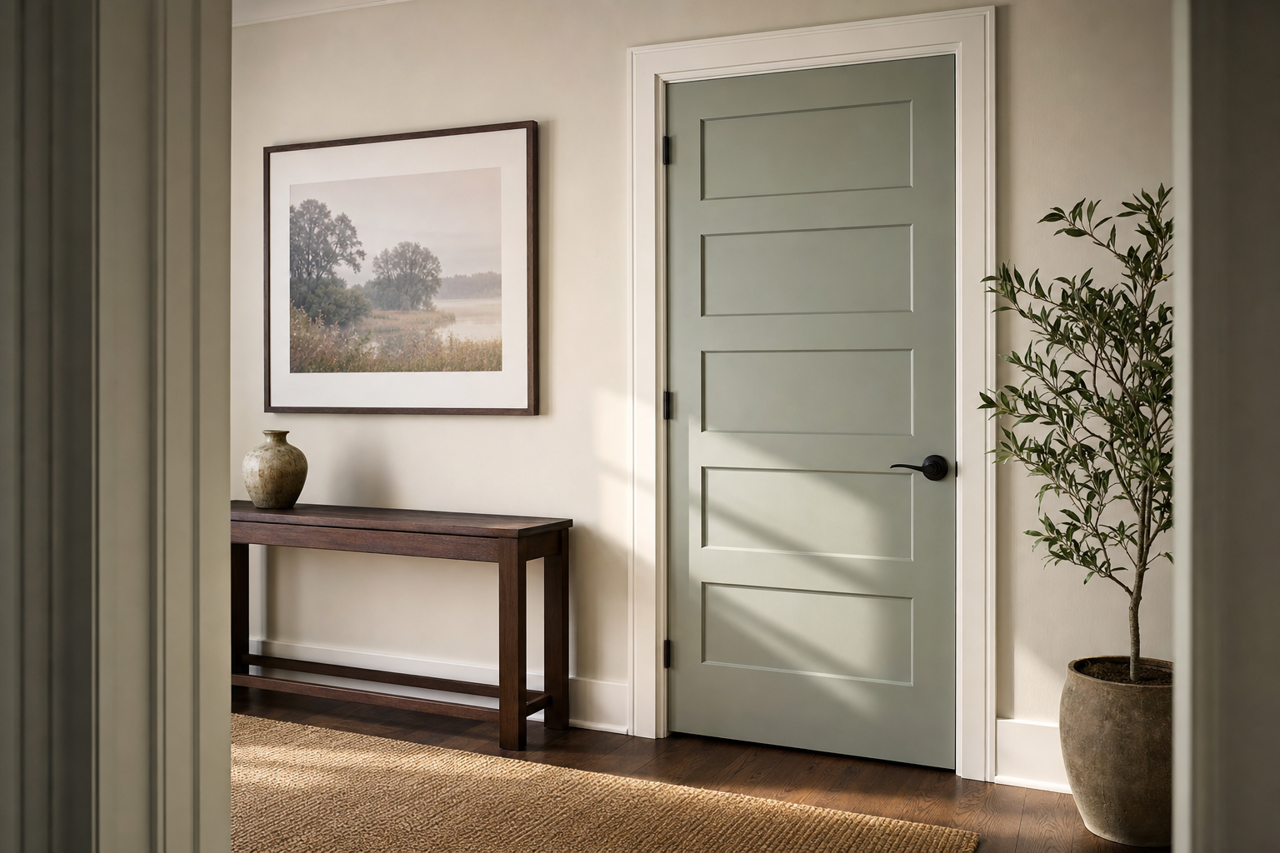 High by Benjamin Moore on interior-doors