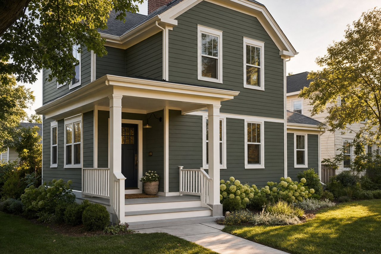 Backwoods by Benjamin Moore on exterior