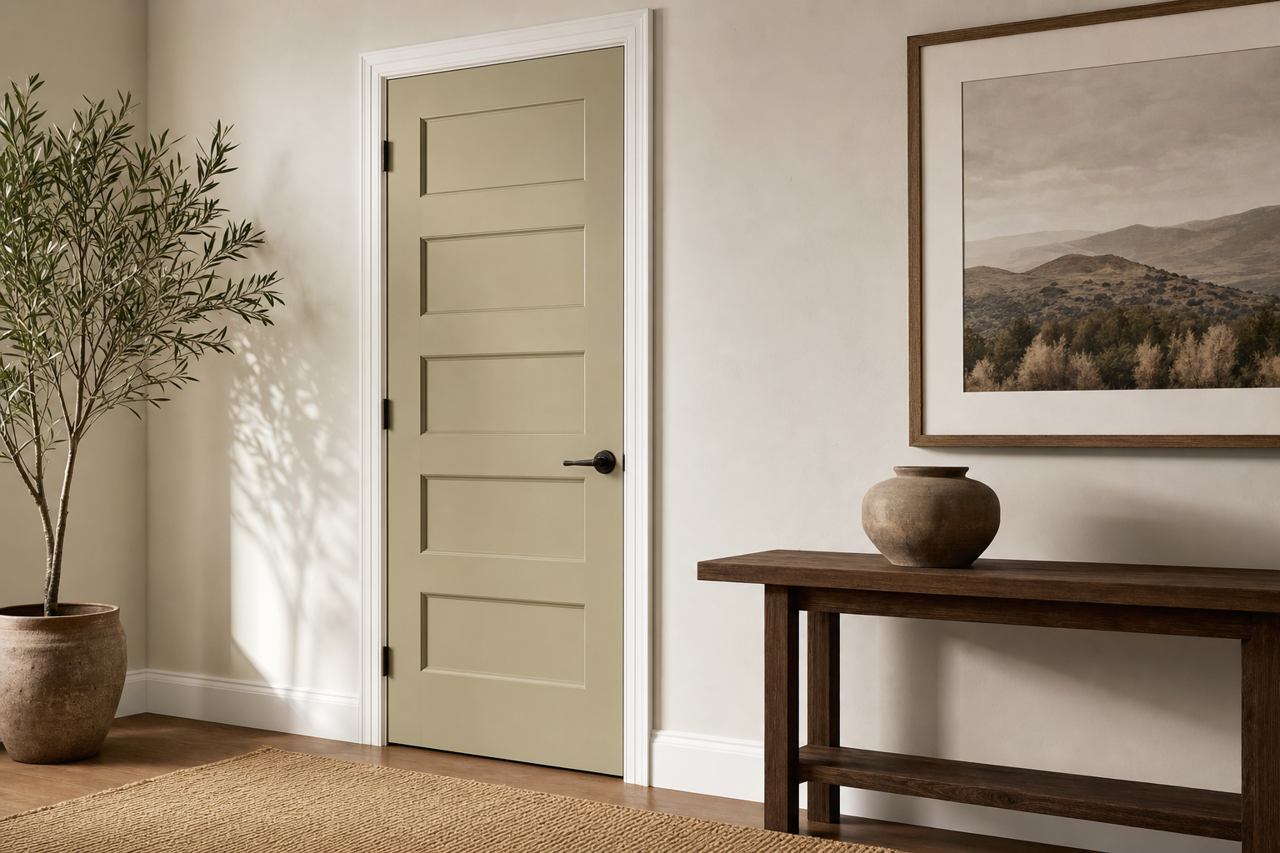 Herbes by Benjamin Moore on interior-doors